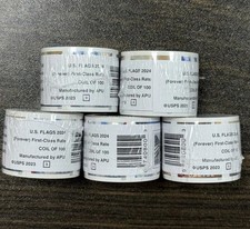 Newest 1 Rolls of 100 USPS -POSTAGE-100Pcs New Sealed, Free Shipping  