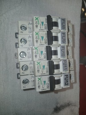 Moeller X-Pole FAZ-S6/1 230-400V 4.5KAmp 1-Pole (Lot Of 5) For Daewoo Puma 230
