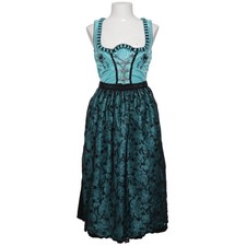 Country Lady, Dirndl, Gr&ouml;&szlig;e: 36, T&uuml;rkis/Schwarz, Blumen, Damen #NaB
