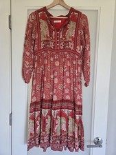 Spell & the Gypsy Collective Poinciana Midi Dress Red XS