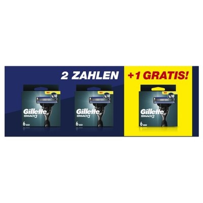 Gillette Rasierklingen - Mach3 - 12St. + 6St. gratis