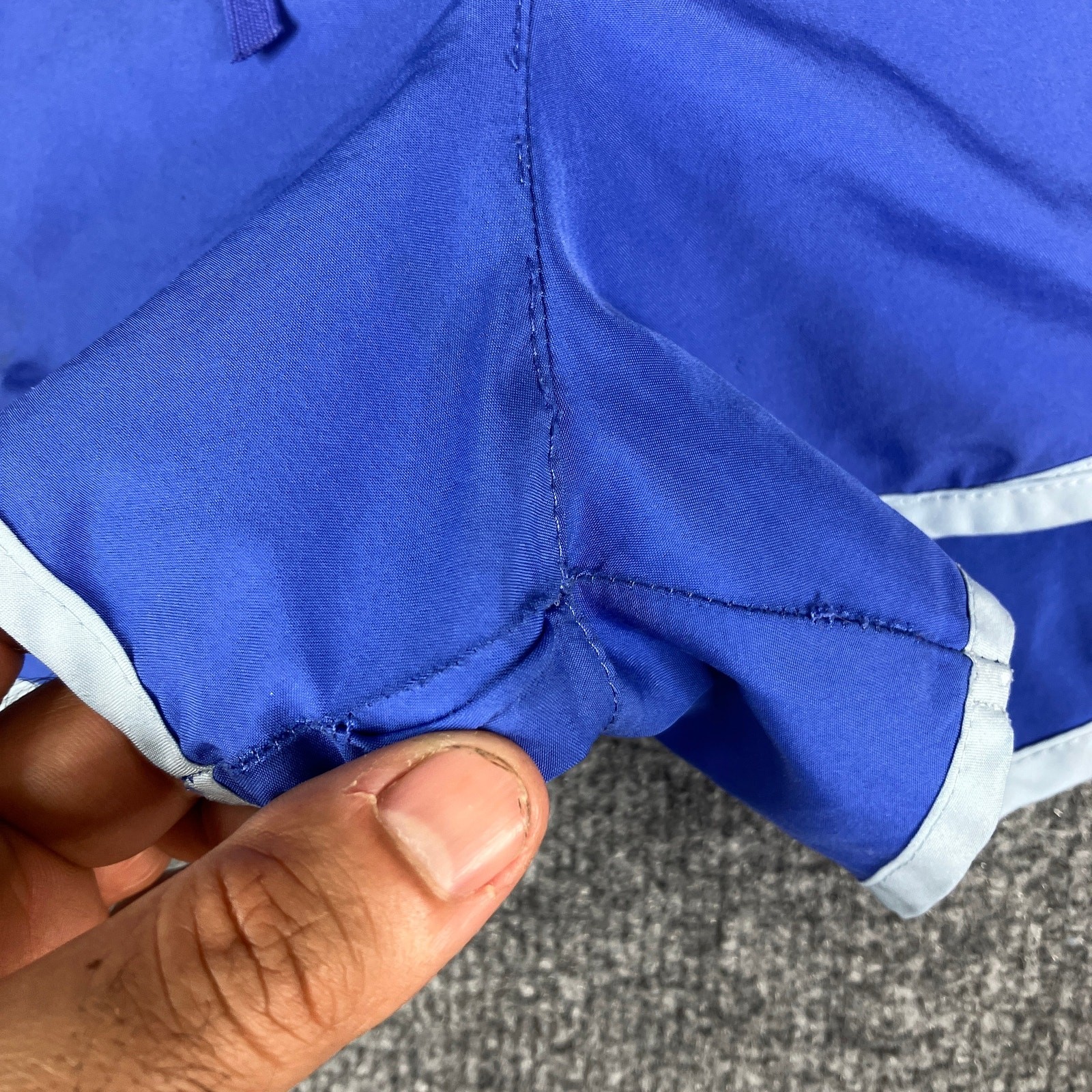 Nike Dri-Fit Shorts Womens Size L Blue Orange Trim Lightweight Athletic Running thumbnail 4