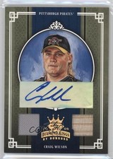 2005 Donruss Diamond Kings Gold Materials Signatures 47/50 Craig Wilson Auto 0q5