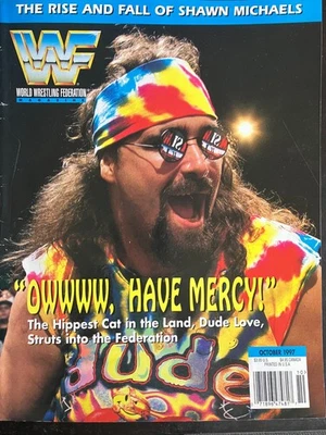 WWF Magazine October 1997 Dude Love Shawn Michaels Stone Cold Ken Shamrock G-VG - Image 1 of 2