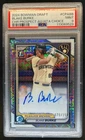 2024 Bowman Draft Blake Burke Chrome Auto HTA Choice Refractor 1st #70/150 PSA 9