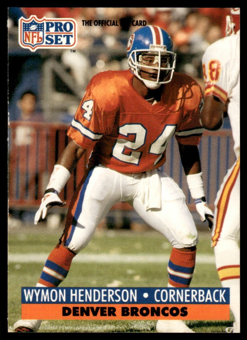 1991 Pro Set Wymon Henderson Denver Broncos #139 18787