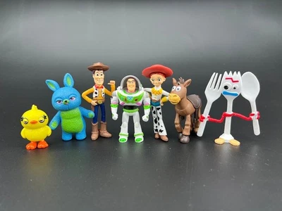 BRANDED 7Pcs Toy Story 4 Woody Lightyear Alien Forky Buzz Bunny Figure Cake Topper Gift