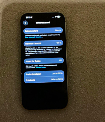 Apple iPhone 17 256 GB Schwarz ohne Simlock iOS Dual-Kamera 5G Wi-Fi Bluetooth