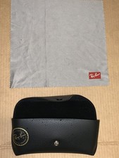 Ray Ban Genuine Black Sunglasses Eyeglasses Case With Cloth FAST SHIPPING  