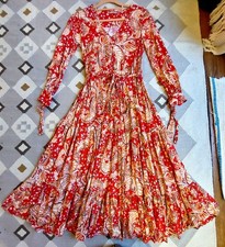 Ladies Joe Browns maxi long Rayon viscose dress, 8 uk, top cond