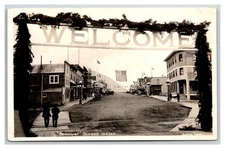 RPPC SEWARD, AK Alaska ~ BROADWAY STREET Scene Alaska 1918c