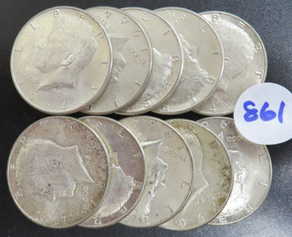 $5.00 Face Value 90% Silver Kennedy Half Dollars