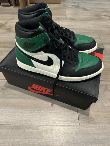 Jordan 1 Retro High Pine Green taglia 10 5 usa contola scato lacci extra