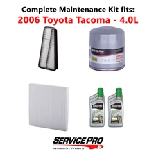 2006 Toyota Tacoma 4.0L Complete Air, Oil & Cabin Filter Kit (5W-30)