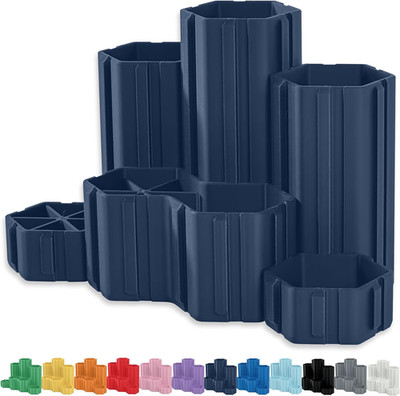 Hexaflex Organizer Set - Pen and Pencil Holder for Desk, Versatile Hexagon Desig