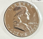 1963 50C DCAM (Proof) Franklin Half Dollar GEM — photo 2