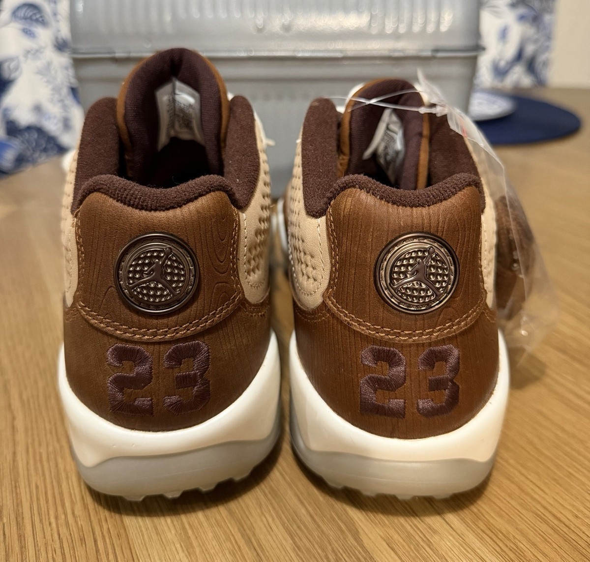 Nike Air Jordan 9 G Golf Masters 2024 Woodgrain Shoes FN6929-200 Mens 8.5 New Air Jordan 9 Golf  main image 4