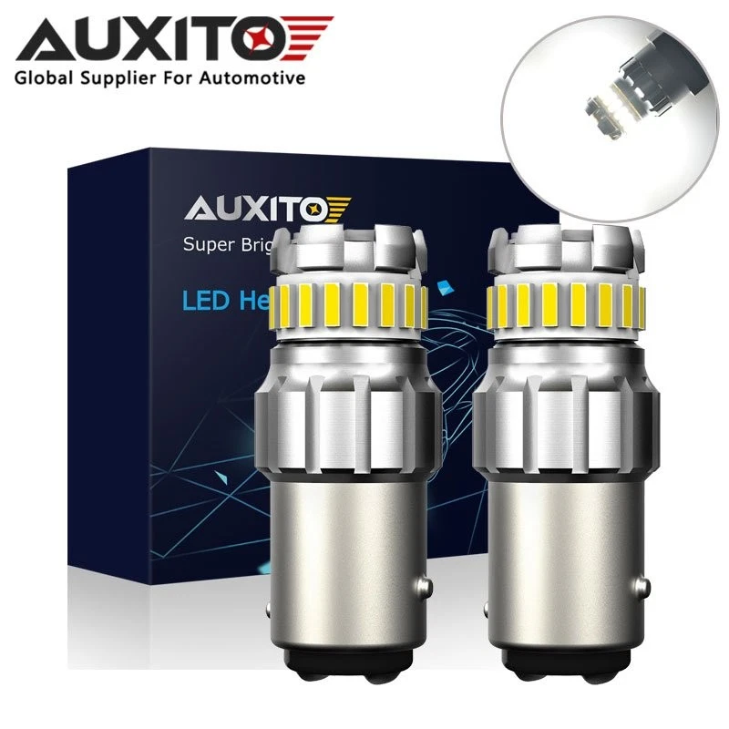 AUXITO 1157 23SMD LED BAY15D Brake Daytime Light Running Bulb Xenon 6500K White Foto 3 de 4