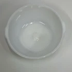 Vintage Glasbake Made for Sunbeam Large White Milk Glass Mixer Mixing Bowl 9”