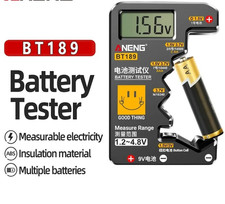 LCD Digital Battery Tester Checker For AA AAA C D 9V Button Cell Batteries