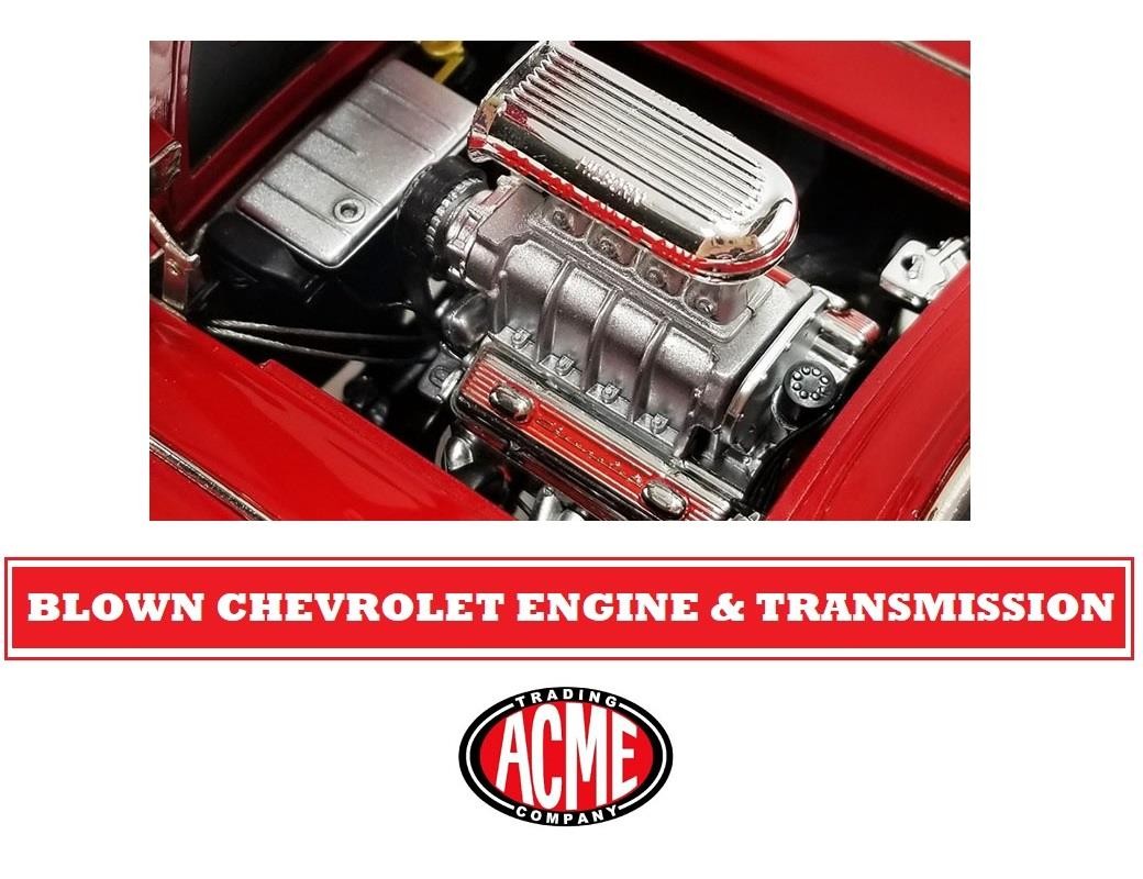 New Acme 118 Scale Blown Chevrolet Engine - Transmission A1800935E 4790₽