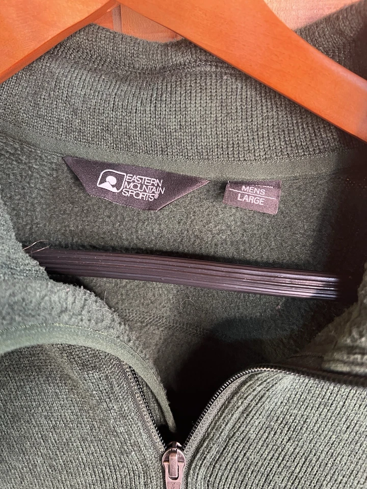 Sudadera verde Eastern Mountain Sports 1/4 jersey media cremallera Forest Hunter Foto 2 de 4