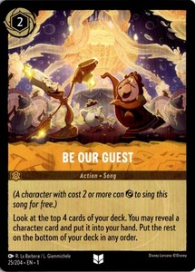 Be Our Guest 25/204 The First Chapter Disney Lorcana Uncommon