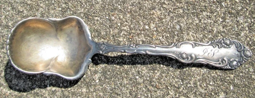 Towle OLD English Pattern 1892 Sterling Sugar Spoon with Gold Wash GS Monogram