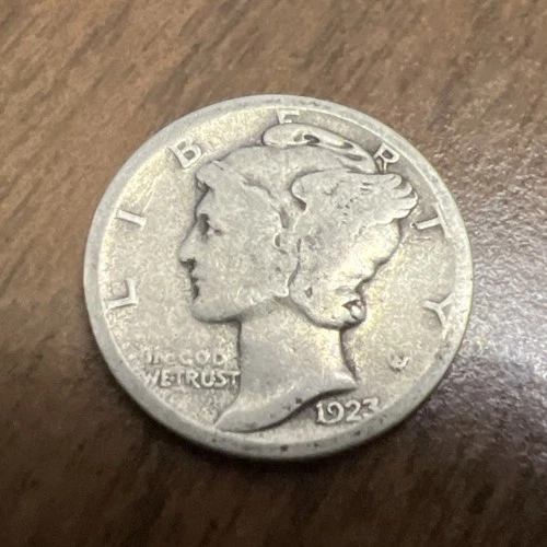 1923 MERCURY SILVER DIME ACTUAL COIN Get More Today & Save Shop Here Buy Here