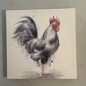 Black Rooster Painting Wall Art  Artwork From Hobby Lobby
