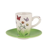 Mila Keramik Espresso-Tasse Mit Untere Schmetterlinge