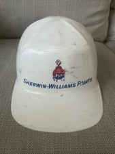 SHERWIN WILLIAMS PAINTS HARD HAT ADVERTISING HELMET 1972 VINTAGE