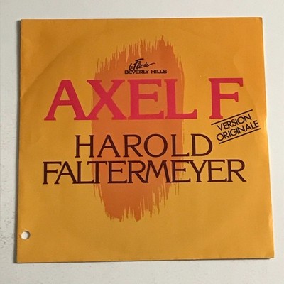 Harold Faltermeyer - Axel F (Version Originale) 7'' Record - 259074-7 VG+/EX
