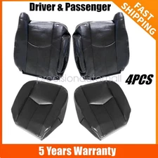 Front Bottom & Top Seat Cover Dark Gray- Color For 2003-2006 Silverado