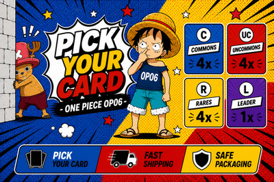 One Piece   OP06   TCG   4er Playset   Pick Your Card   C   UC   R   L   NM