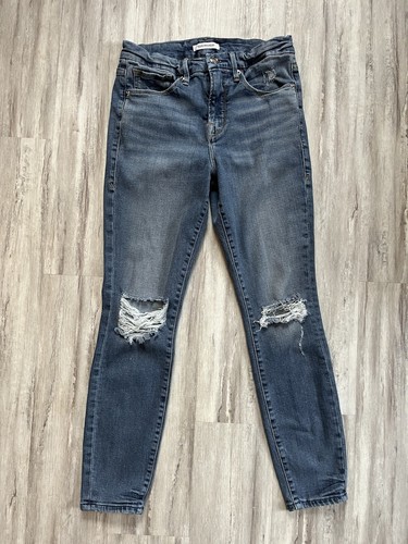Good American Crop Denim Cotton Stretch Distressed Skinny Jean Blue427