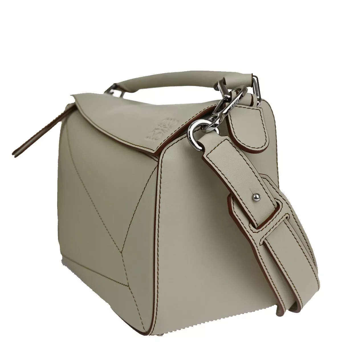 Loewe Puzzle Pochette Bag Leather with Suede Mini