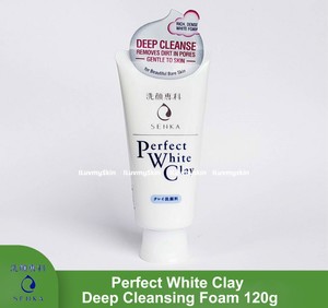 white clay deep cleansing foam