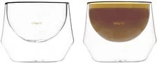 Imagine Cortado Handmade Double-Walled Milk Glasses 150 Ml Set of 2