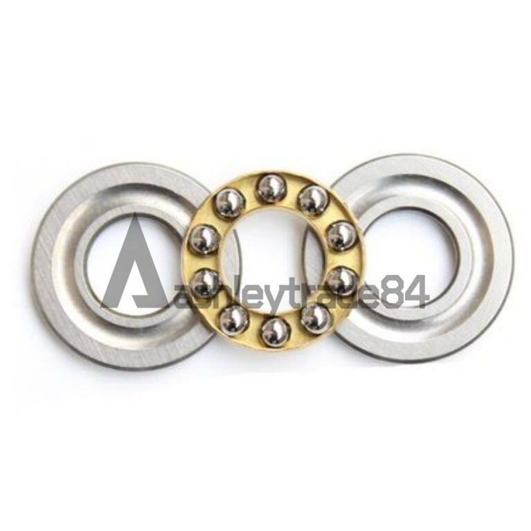 Sourcing Map F6-12M Poussée Billes Roulements 6mm X 12mm X 4.5mm Chrome Acier Unique Direction