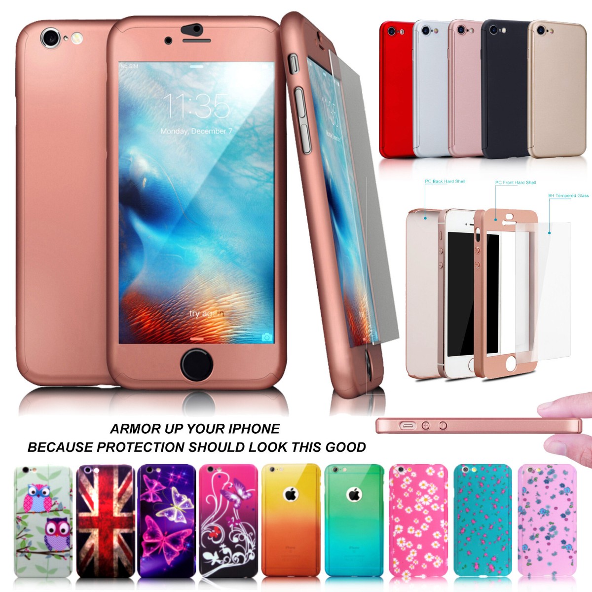 Tempered Glass Ipaky Iphone Se Case For IPhone 11 Pro X XS Max