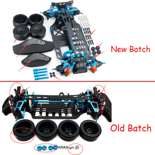 Alloy & Metal Shaft Drive 1/10 4WD Touring Car Frame Kit for TAMIYA TT01 Blue - Picture 12 of 12