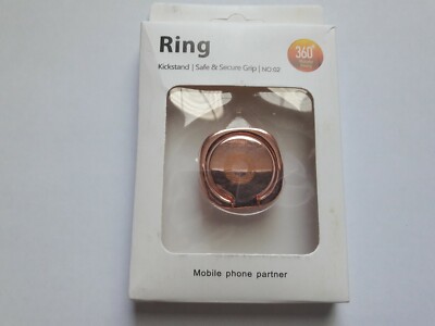 360°Finger Grip Metal Ring Kick Stand- Samsung iPhone iPad- 24 hours- IN PACKAGE