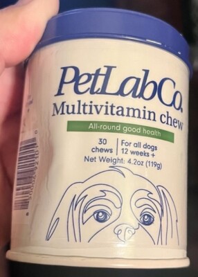 PetLabCo.(PetLab Co) MULTIVITAMIN CHEW For Dogs - 30 pork Chews - 12/2026!