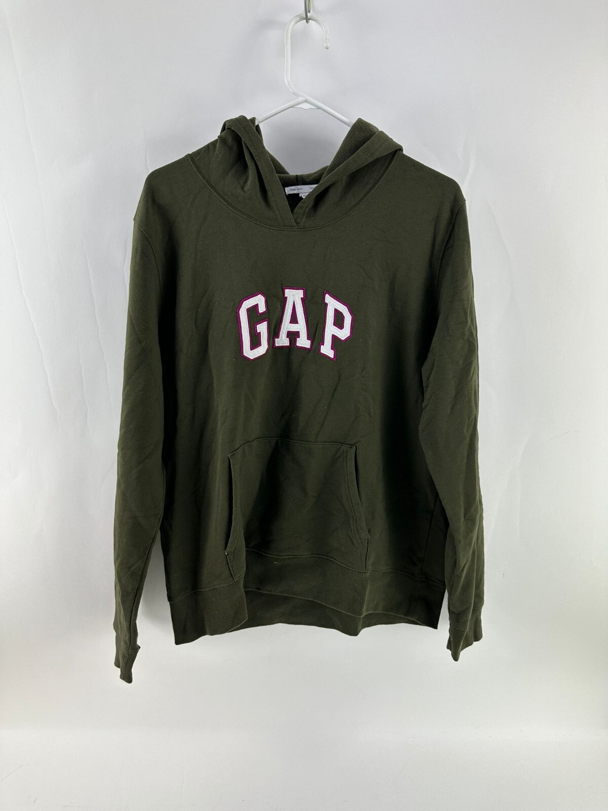 GAP Womens Olive Green Pullover Stretch Hoodie Size XL