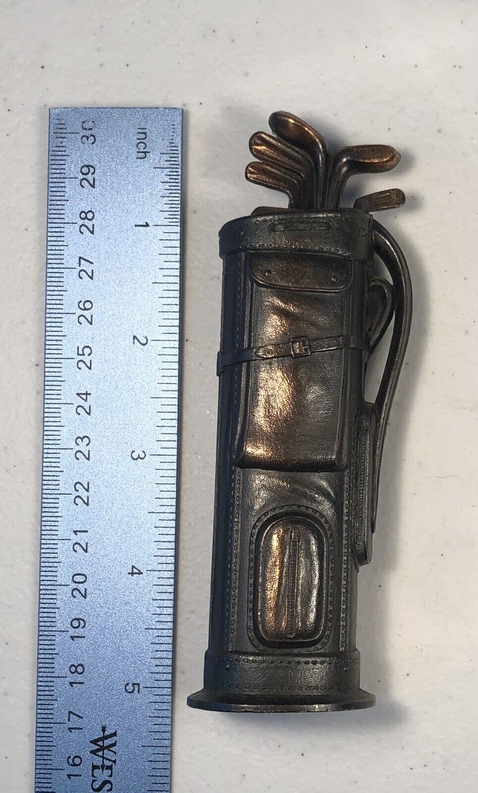 Negbaur Table Lighter Rare Golf Bag Bronze Made in the USA
