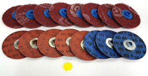 ASSORTED LOT NORTON 3" GRINDING DISKS LOT OF 16