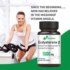 Ecdysterone Supplement,120 Capsules x 3 Bottle,Build Muscle,Boost Stamina