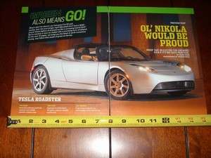 Details About 2008 Tesla Roadster Ev Electric Car Original Article