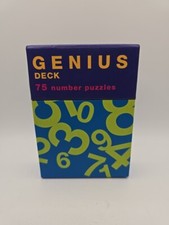 Genius Deck 75 Number Puzzles Cards Exercise Your Brain 1995 Mind Benders